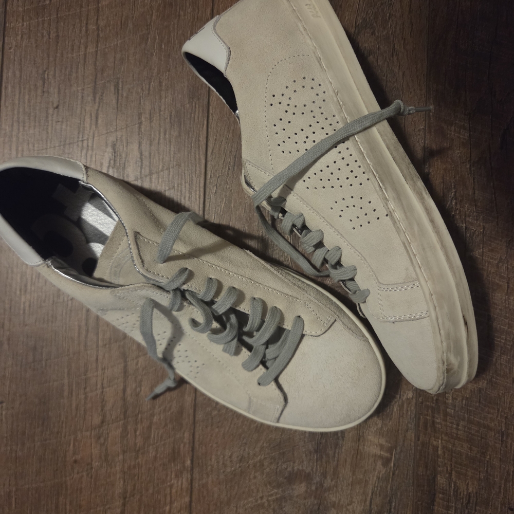 P448 Beige and Gray Men's Sneakers